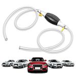 Fuel Syphon Transfer Pump, Oil pump，1m/1.5m/2m/3m Hand Siphon Fuel Pump with Fuel Line Hose，Petrol Syphon Pump, Manual Car Fuel Pump for Gasoline Gas Diesel Oil Petrol Water Liquid Fish Tank (3M)