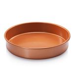 Gotham Steel Bakeware â€“ Round Baking Pan with Nonstick Copper Quick Release Coating