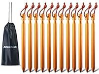 12 Pack Tent Stakes, 7075 Ground Me