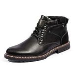 Bruno Marc Men's Chukka Dress Boots Casual Lace up Plain Toe Boot Shoes for Men Black Size 12 M US Stone-8