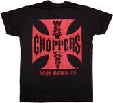 West Coast Choppers OG Classic Men's Short-Sleeved T-Shirt Black, Regular/Regular Fit, Black/Red, M