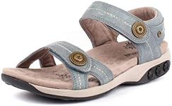 Therafit Shoe Women's Grace Leather Adjustable Walking Sandal