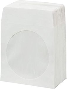 Generic Bestduplicator Cdslv-100-Wh, 100 Paper Cd Sleeves With Window And Rear Flap