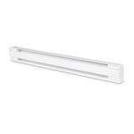 Stelpro Brava Electric Baseboard Heater 1250W, Silent Operation, Rounded Corner One-Piece Steel Cabinet, 240V Hardwired (B1252W) - White