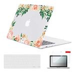 Se7enline Compatible with MacBook Air 13 inch Case A1466/A1369 2010/2011/2012/2013/2014/2015/2016/2017 Fashion Design Pattern Hard Shell Case&Keyboard Cover Skin&Screen Protector,Yellow Rose Flowers