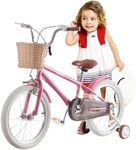 LSBIKE Girls Bike with Stabilisers 