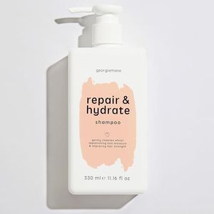 Georgiemane Repair & Hydrate Shampoo 330ml, 100% vegan & cruelty free, repairs & hydrates dry brittle hair, for all hair types