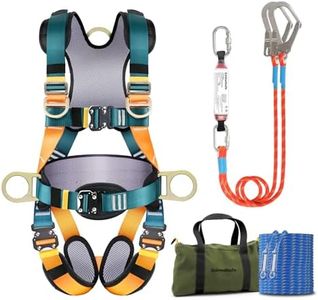 Golmudsafe Safety Harness Fall Protection,roof harness safety,climbing harness，safety harness for construction,upgraded removable cushion bag and rope