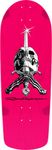 Powell Peralta O.G. Rodriguez Skull & Sword Snub Brite Lite '04' Skateboard Deck, Pink, 10" x 28.25"