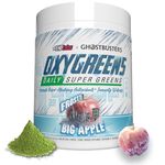 EHP Labs x Ghostbusters OxyGreens Super Greens Powder - Spirulina Superfood, Green Juice Powder & Greens Supplements with Prebiotic Fibre, Antioxidants & Immunity Support, 30 Serves (Frosty Big Apple)
