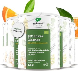 Nature’s Finest by Nutrisslim Detox Foie 625 g - Détox Puissant et Rapide, Chardon Marie Bio et Artichaut Extrait, Drainant Nettoyer Formula