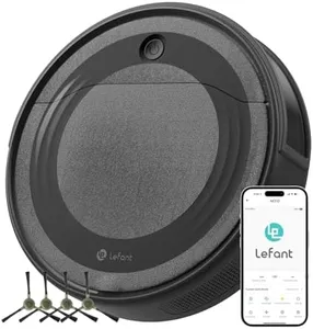 Lefant M310 Robot Vacuum Cleaner, 4500Pa Powerful Suction, PreciSense Obstacle Avoidance, Mini, Quite, 160 Mins Self-Charging Robotic Vacuums, App/Voice/Remote, Ideal for Pet Hair Hard Floors, Black