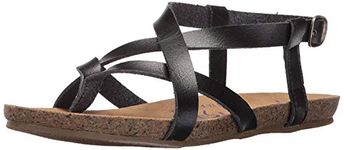 Blowfish Women's Granola Fisherman Sandal, Black Dyecut PU, 8 M US