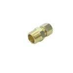 CDQBWKJGFJ 5 Pcs Brass Tube Fitting 5/16" Tube OD Compression x 3/8" NPT Male Pipe Connector