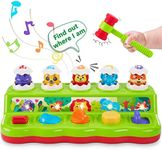 1 Year Old Toys for Boys Girls Birthday Gift, Baby & Toddler Toys, Cause and Effect Pop Up Toy with Music and Light for Toddlers 1-3, Toddler Learning Educational Montessori Toys for 1+ Year Old