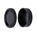 JJC Body Cap + Rear Lens Cap Set for Pentax K Mount DSLR Cameras & Pentax K Mount Lens System (1 Set)