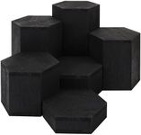 BELLE VOUS 6 Pack of Black Wooden H