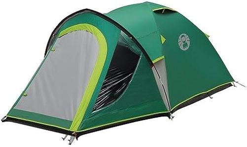 Coleman tente dôme Kobuk Valley 4+, tente tunnel 4 personnes avec grande cabine de couchage obscurcie et vestibule, 100% étanche à l'eau