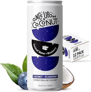 Once Upon a Coconut Premium Blueberry Coconut Water - Low Calorie All-Natural Drink with Electrolytes - Non-GMO - Gluten-Free - 10.8 Fl Oz (Pack of 12)