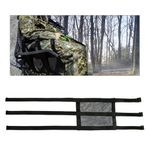 Tree Stand Seat Replacement, 16x12 inch Adjustable Treestand Seat Mesh Cover Cushion Lock On Tree Ladder Stands Pad Deer Stand Accessories for Hunting Climbing, Easy to Install & Remove