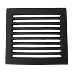 Cast iron grid for fireplace and wood stove and pellet size 23.5 x 23.5 cm for ash and aeration