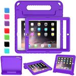 AVAWO Kids Case for 9.7" iPad 2 3 4 (Old Model) - Light Weight Shock Proof Convertible Handle Stand Kids Friendly for iPad 2, iPad 3rd Generation, iPad 4th Generation Tablet - Purple