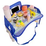 HASTHIP® Kids Travel Tray for Car - Car Seat Tray for Kids Travel,Trays Roadtrip Essentials,Carseat Table Road Trip Activitie