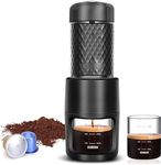 STARESSO Espresso Coffee Maker, Red Dot Award Winner Portable Espresso Cappuccino,Quick Cold Brew Manual Coffee Maker Machines All in One