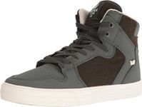 Supra Mens Vaider Dark Olive White Shoes