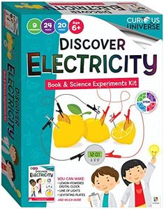 Discover Electricity Book & Science Experiments Kit | Curious Universe | Ages 6+ STEM Learning Kit | Learn Science at Home