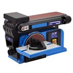 650W Electric Belt + DISC Sander LINISHER Bench Large Table Wood Metal Machine