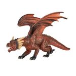 MOJO - Mythical Fire Dragon |Moving Jaw Feature | Hand-Painted Toy Figure | Fantasy Collection| True to Life & Highly Detailed | Designed in UK