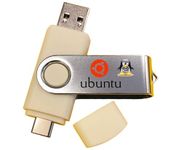 Linux Ubuntu Lunar Lobster 23.04 Desktop and Server Editions - Multiboot Live System Install Bootable Boot USB Flash Thumb Drive USB-C Compatible