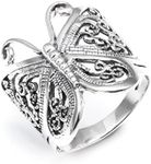 Silverly 22.7 mm Butterfly 925 Ster