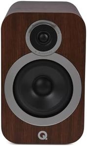 Q ACOUSTICS 3030i Bookshelf Speakers Pair English Walnut - Featuring 2-way Reflex Enclosure Type, 165mm (6.5") Bass Driver, and 22mm (0.9") Tweeter - Stereo Speakers Hifi/Passive Speakers