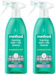 Method Foaming Bath and Tile Spray, Eucalyptus Mint, 828ml (Pack of 2)