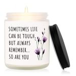 Leebbsin Get Well Soon Gifts for Women Men, Thinking of You Gifts, Inspirational Candle Gifts, Bereavement Gifts, Cancer/Chemotherapy/Surgery Recovery Gifts, Handmade Lavender Scented Candle, 7oz