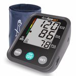 AccuSure Blood Pressure Monitor Fully Automatic Digital Large Display And Adjustable Arm-Cuff Comes - Grey Color