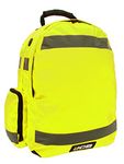 JCB - Hi Viz Backpack, Work Rucksack, High Visibility Safety Rucksack, Reflective Bag for Cycling Walks, Sports, Gym, School - Yellow