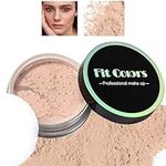 Loose Face Powder - Face Setting Powder with Puff/Matte Finish & Oil Absorbing & Lightweight - Makeup Face Powder for All Skin Types (02 Natural)