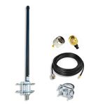 ADS-B Antenna 1090MHz 978MHz Antenna N-Type Female Omnidirectional Fiberglass Indoor/Outdoor High Gain 6DBi ADS-B Receiver RTL SDR Software Defined Radio USB Stick Dongle Tuner Receiver