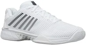 K-Swiss Men's Hypercourt Express 2 Tennis Shoe, White/Black, 10 M