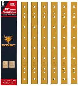 FOXBC 13 Inch OEM Titanium Planer Blades Replacement for DeWalt DW735 DW735X Planer, Replace DW7352-2, 2 Set with 6 Knives