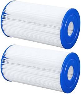 Bestway 2 Pack Flowclear Type IV or Type B Replacement Cartridge Filter for Above Ground Swimming Pool for 2500 Gallon Per Hour Filter Pump