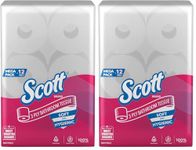 Scott 21227 3 ply Toilet Paper Tissue Roll, 12 Rolls, 300 Pulls/Roll (Total 3,600 Sheets) (Pack of 2)