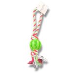 FuryPet - Rope Ball Dog Toys, Pet Toys for Dogs, Interactive Toy, Chewy Best Dog Toys, Small and Medium Size Dog (Green)