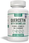 HARMONIFY Quercetin with Bromelain, Immune Blend Supplements with Zinc Elderberry Vitamin C & D 5000 IU, Artemisinin, Irish Sea Moss, Echinacea, Garlic, Turmeric, Reishi and Ginger Powder, 1400 mg