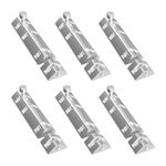 Atlantic Triangle Tower Bolt 15 inch, Tower Bolt for Main Door and Bathroom, Door Latch for Bedroom, Tower Bolt for Home, Offices, Doors, Windows, Easy to Fit, S.S. Finish, (Pack of 6 Pcs)