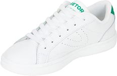 TRETORN Women's Center Court Sneaker, White Green, 7.5