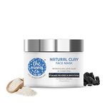 The Moms Co. Natural Clay Face Mask with Moroccan Lava Clay & Activated Charcoal | For Women & Men for Acne reduction, Tighten Pores & Brightens l Normal to Oily Skin-100 Gm